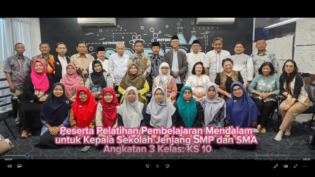 Pelatihan Pembelajaran Mendalam Bagi Kepala Sekolah Jenjang PAUD, PNF, SD, SMP dan SMA/SMK Angkatan 3 Tahun 2025